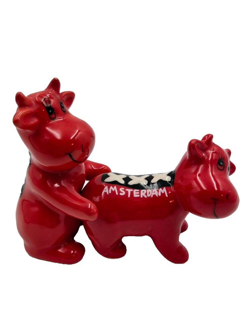 Amsterdam Red Bull Naughty Salt & Pepper Shaker Set 2pc Shakers XXX Read